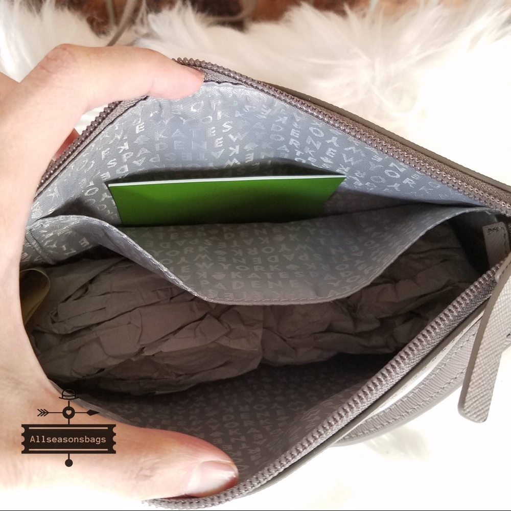 Kate spade Ramey Greta Court crossbody grey bag - Picture 3 of 8